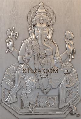 Art pano (Ganesha, PH_0294) 3D models for cnc