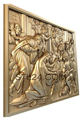Religious panels (PR_0002) 3D models for cnc
