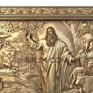 Religious panels (PR_0006) 3D models for cnc