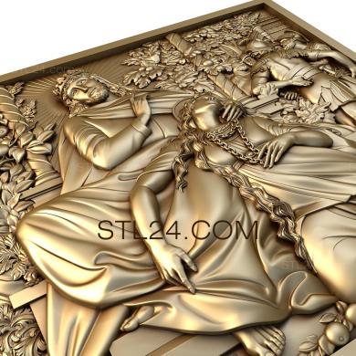 Religious panels (PR_0007) 3D models for cnc