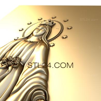 Панно религиозные (PR_0018) 3D модель для ЧПУ станка