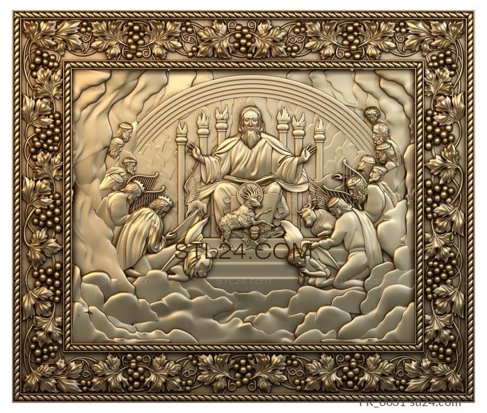 Religious panels (PR_0031) 3D models for cnc