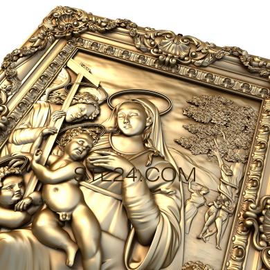 Religious panels (PR_0038) 3D models for cnc