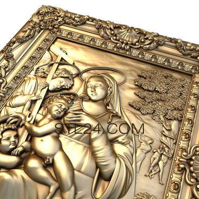 Religious panels (PR_0066) 3D models for cnc