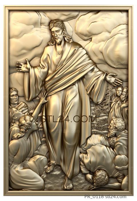 Religious panels (PR_0118) 3D models for cnc