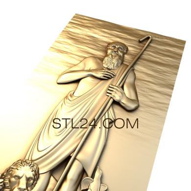 Панно религиозные (PR_0126) 3D модель для ЧПУ станка