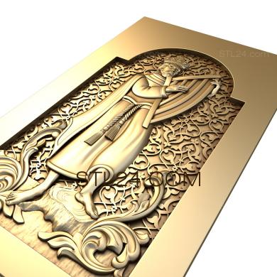 Панно религиозное (PR_0145) 3D модель для ЧПУ станка