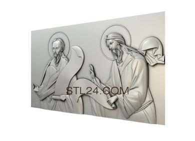 Панно религиозные (PR_0210) 3D модель для ЧПУ станка