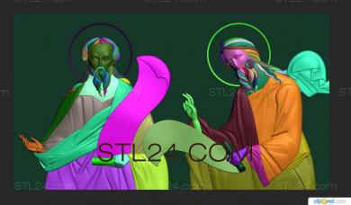 Religious panels (PR_0210) 3D models for cnc