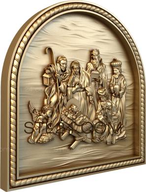Religious panels (PR_0237) 3D models for cnc