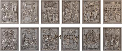 Religious panels (PR_0243) 3D models for cnc