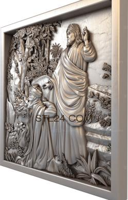 Religious panels (PR_0245) 3D models for cnc