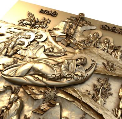 Religious panels (PR_0283) 3D models for cnc