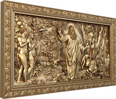 Religious panels (PR_0295) 3D models for cnc