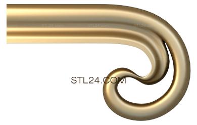 Перила (3d stl модель резных перил, поручней для чпу, PRL_0066) 3D модель для ЧПУ станка