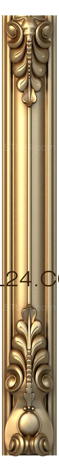 Пилястры (Золотые моллюски, PL_0048) 3D модель для ЧПУ станка