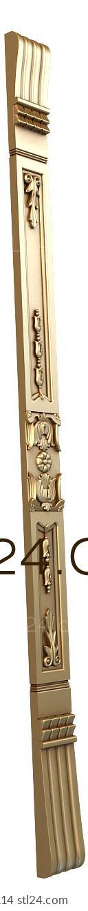 Pilasters (Diversity aesthetics, PL_0114) 3D models for cnc