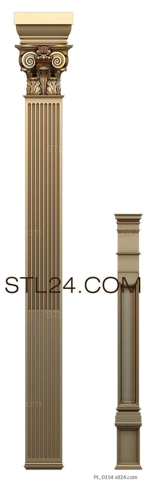 Pilasters (PL_0154) 3D models for cnc