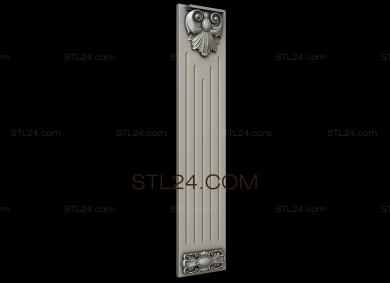Pilasters (Golden Horns, PL_0155) 3D models for cnc