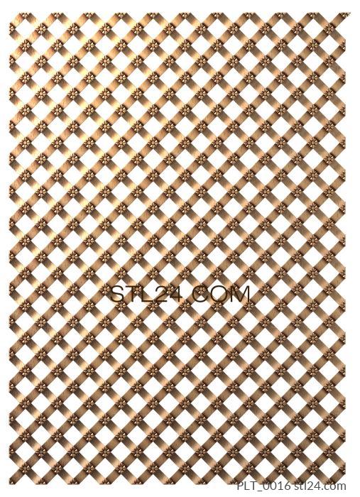 Tile (Lattices, PLT_0016) 3D models for cnc