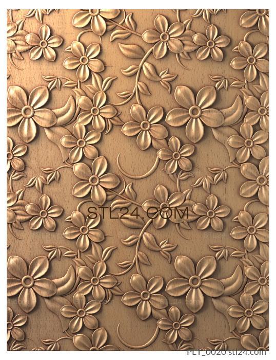 Tile (, PLT_0020) 3D models for cnc