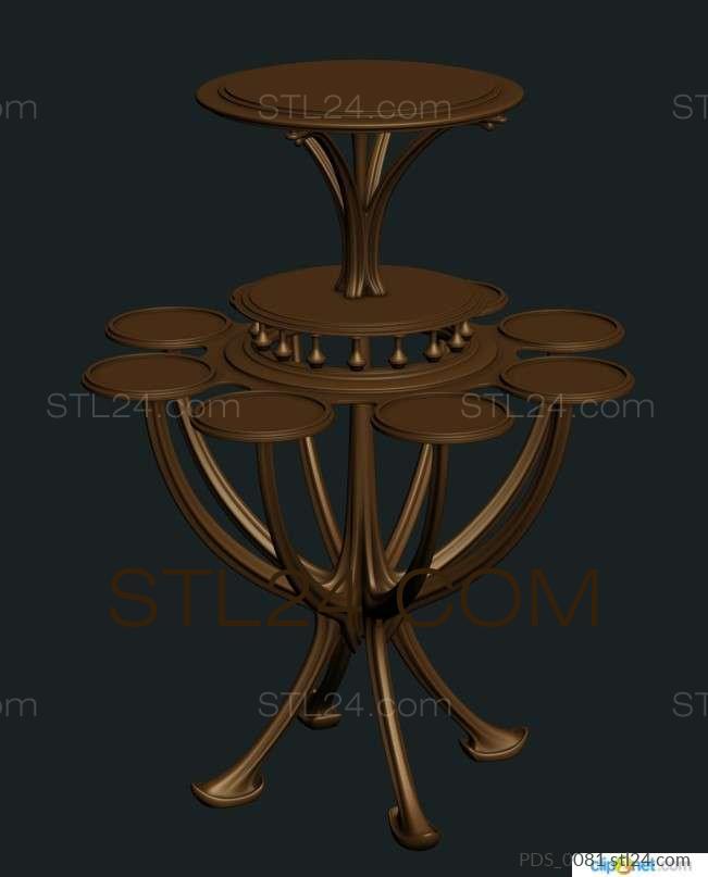 Underframe (Plates, PDS_0081) 3D models for cnc