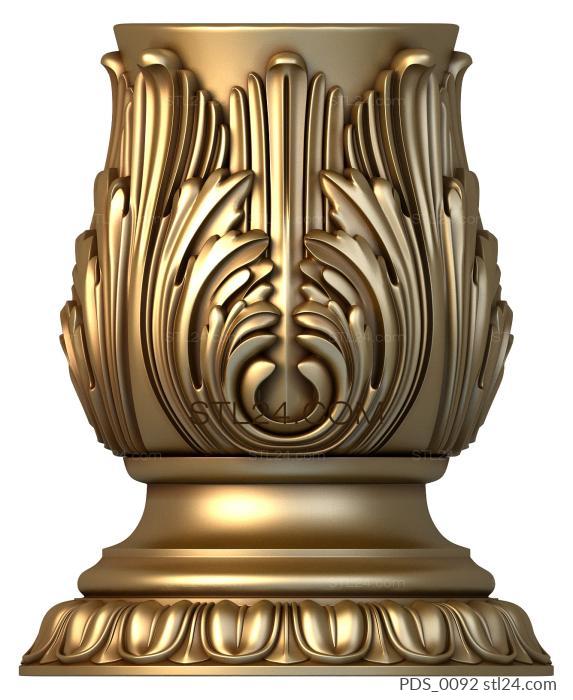 Underframe (Two vases, PDS_0092) 3D models for cnc