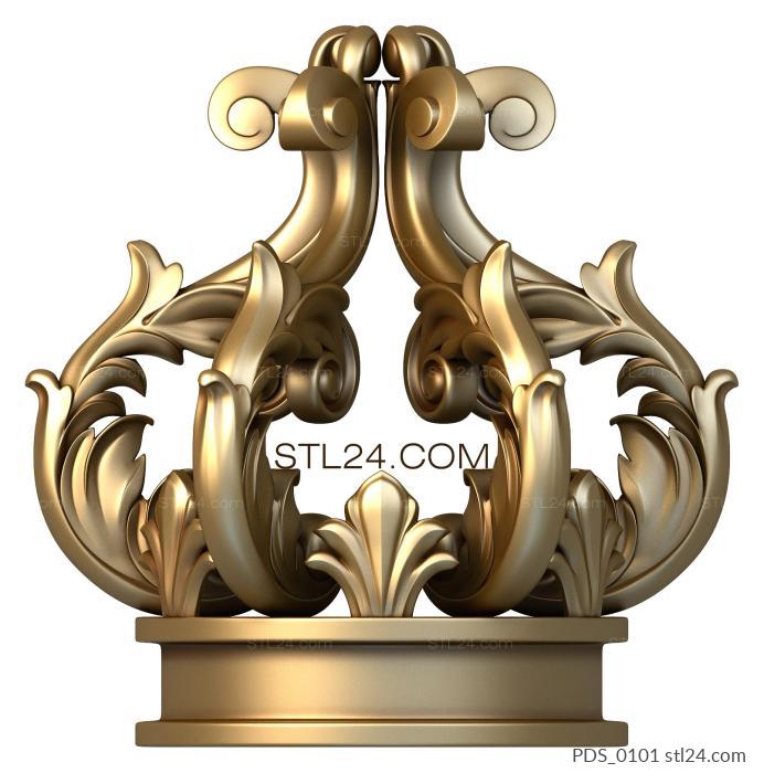 Underframe (The emperors crown, PDS_0101) 3D models for cnc