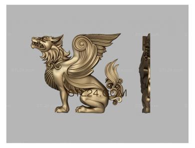 Underframe (A wolf with wings, PDS_0117) 3D models for cnc