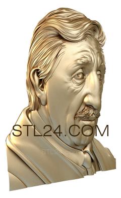 Portrait (PRT_0005) 3D models for cnc