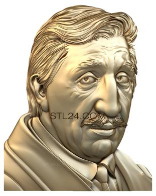 Portrait (PRT_0005) 3D models for cnc