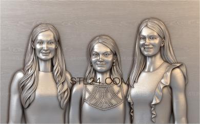 Portrait (PRT_0017) 3D models for cnc