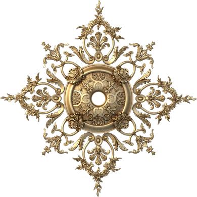 Ceiling rose (Wind of the fields, PRZ_0029-9) 3D models for cnc