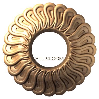 Потолочные розетки (Медальоны, PRZ_0039) 3D модель для ЧПУ станка