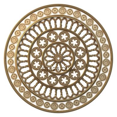 Ceiling rose (The gothic waltz, PRZ_0043) 3D models for cnc