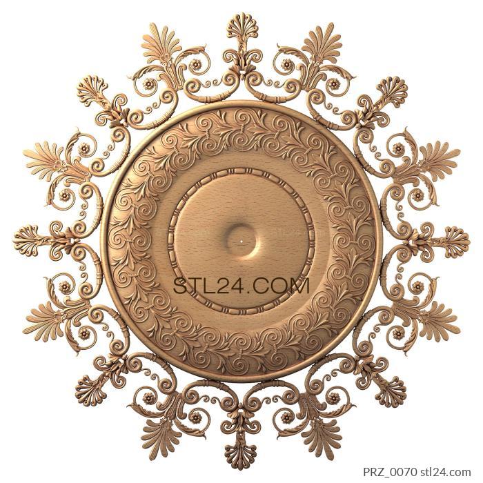 Ceiling rose (Tsarevna-nesmeyana, PRZ_0070) 3D models for cnc