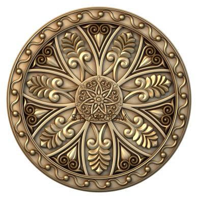 Ceiling rose (Shaman's tambourine, PRZ_0072) 3D models for cnc