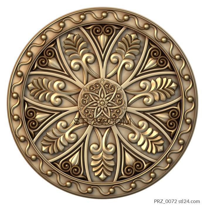 Ceiling rose (Shaman's tambourine, PRZ_0072) 3D models for cnc