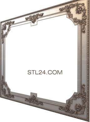 Ceiling rose (Venetian frame, PRZ_0083-9) 3D models for cnc