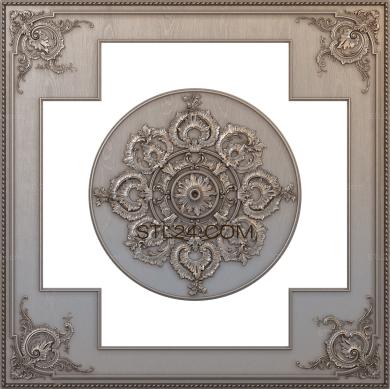 Ceiling rose (Venetian drawing room, PRZ_0089-9) 3D models for cnc