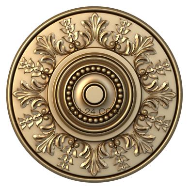 Ceiling rose (Pearl beads, PRZ_0090) 3D models for cnc
