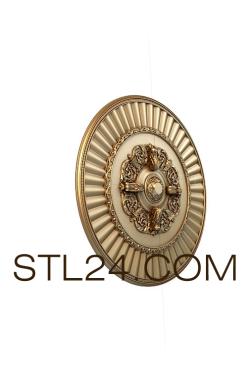Ceiling rose (Round shield, PRZ_0097) 3D models for cnc