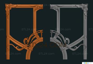 Потолочные розетки (Атласные ленты, PRZ_0108) 3D модель для ЧПУ станка