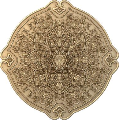 Ceiling rose (Delight and luxury, PRZ_0113) 3D models for cnc