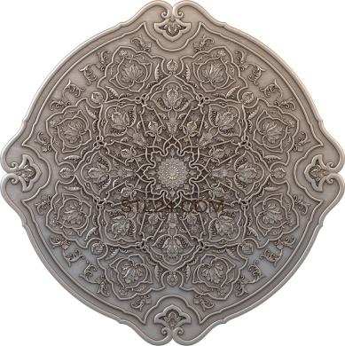 Ceiling rose (Delight and luxury, PRZ_0113) 3D models for cnc