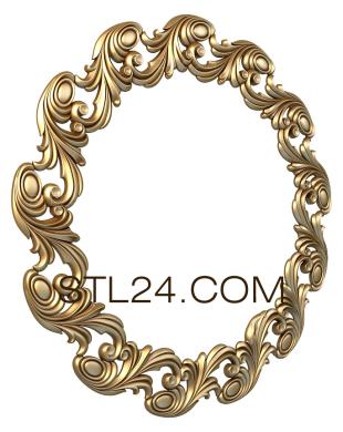 Round frame (RK_0052-2) 3D models for cnc