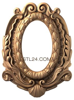 Round frame (RK_0215) 3D models for cnc