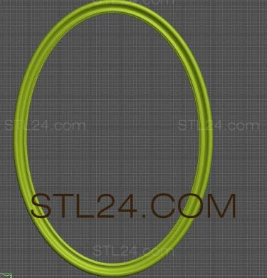 Рамы круглые (RK_0712) 3D модель для ЧПУ станка