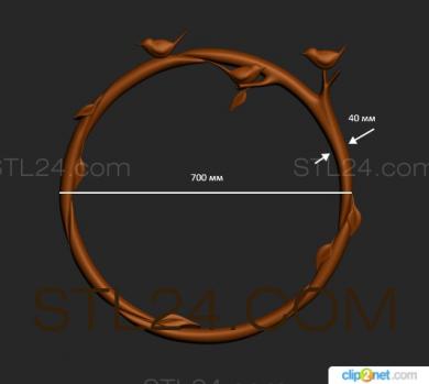 Рамы круглые (RK_0739) 3D модель для ЧПУ станка