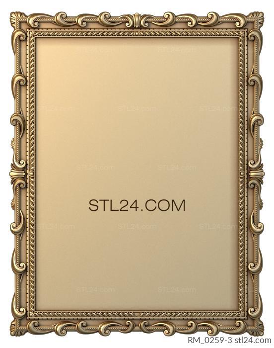 Mirrors and frames (RM_0259-3) 3D models for cnc